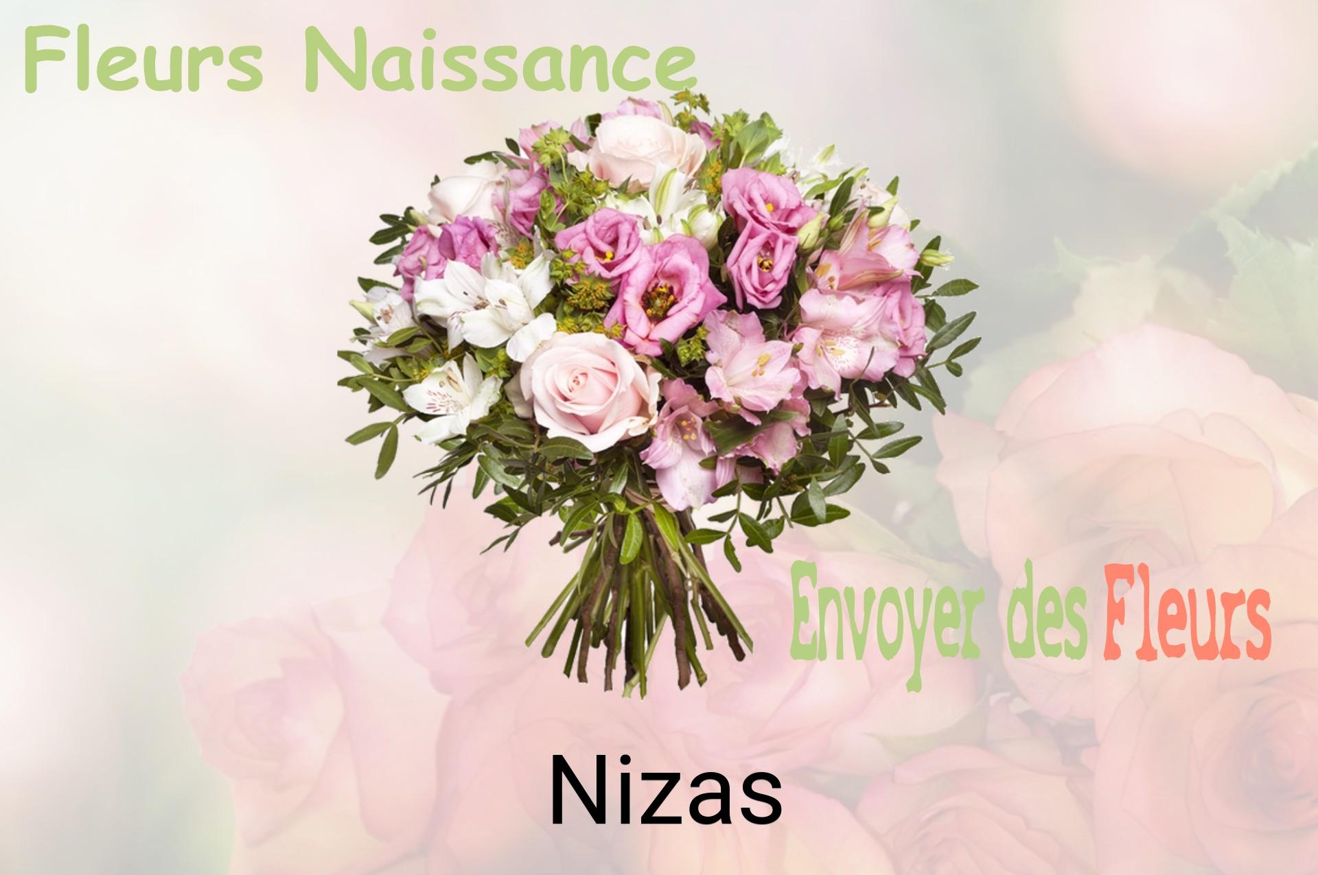 Bouquet de fleurs de naissance livré à Nizas